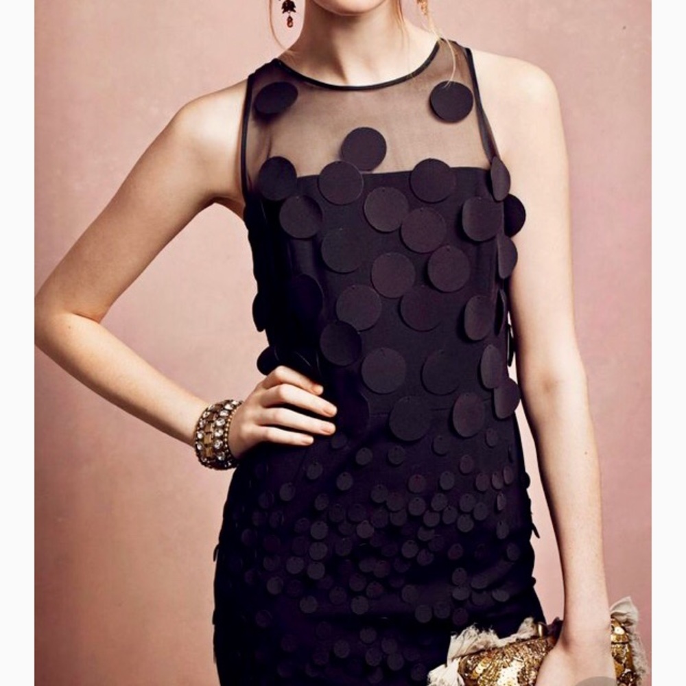 Anthropologie Maeve Effervescence polka dot dress